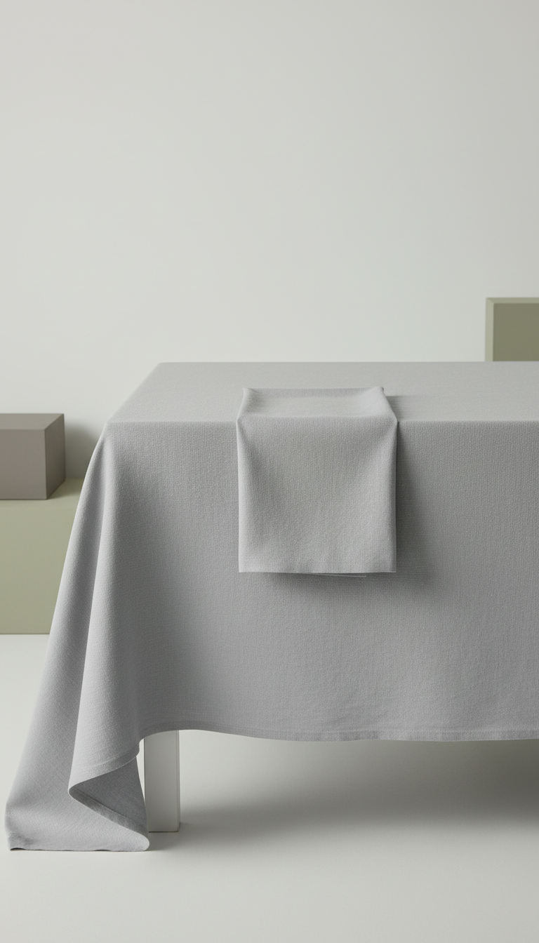 Mist Grey Turkish Linen Set
