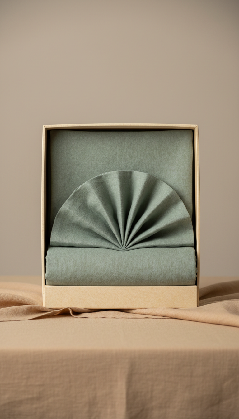 Soft Sage linen table set